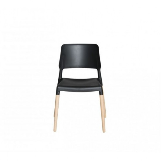 Kitchen chair Summer wood/plastic EuroDom black Kitchen chair Summer wood/plastic EuroDom black