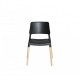 Kitchen chair Summer wood/plastic EuroDom black Kitchen chair Summer wood/plastic EuroDom black