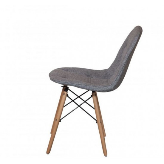 Kitchen chair PP-625 OZZY frame metal/wood upholstery fabric matting EuroDom gray Kitchen chair PP-625 OZZY frame metal/wood upholstery fabric matting EuroDom gray