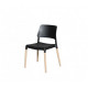Kitchen chair Summer wood/plastic EuroDom black Kitchen chair Summer wood/plastic EuroDom black