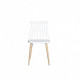 Kitchen chair DAY 8311A wood/plastic EuroDom white Kitchen chair DAY 8311A wood/plastic EuroDom white