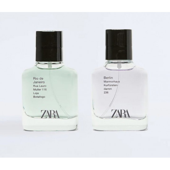 Eau de toilette for men Zara Rio De Janeiro 30 ml + Berlin 30 ml Eau de toilette for men Zara Rio De Janeiro 30 ml + Berlin 30 ml