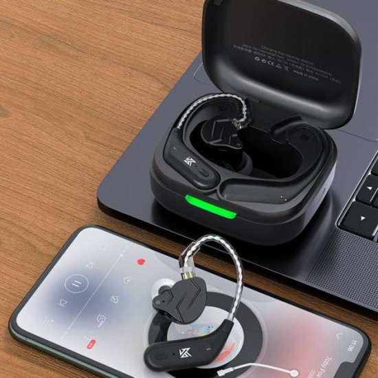 Bluetooth-модуль KZ AZ09 із завушинами (C pin) 2 шт Чорний Bluetooth-модуль KZ AZ09 із завушинами (C pin) 2 шт Чорний