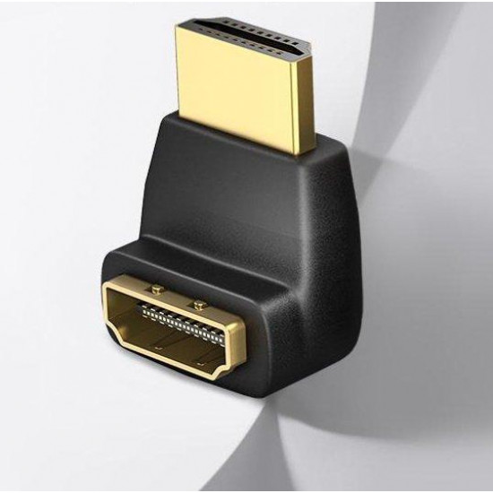 Adapter adapter 90 degrees SUNROZ HDMI F - HDMI M (female-male) (A48407) Adapter adapter 90 degrees SUNROZ HDMI F - HDMI M (female-male) (A48407)