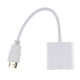  Кабель переходник SUNROZ HDMI - VGA адаптер, Белый (A48367)