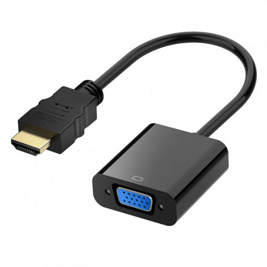 Adapter cable SUNROZ HDMI - VGA adapter, Black (A48366)