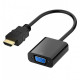 Adapter cable SUNROZ HDMI - VGA adapter, Black (A48366)
