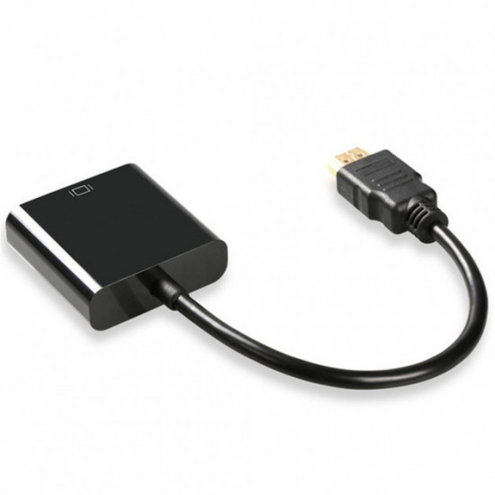 Adapter cable SUNROZ HDMI - VGA adapter, Black (A48366)