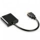 Adapter cable SUNROZ HDMI - VGA adapter, Black (A48366)