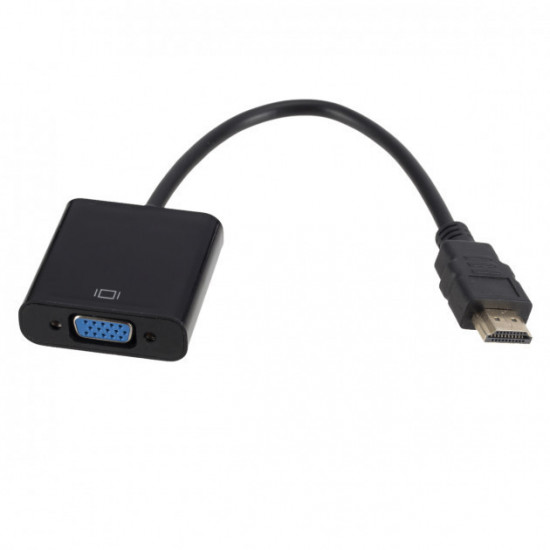 Adapter cable SUNROZ HDMI - VGA adapter, Black (A48366)