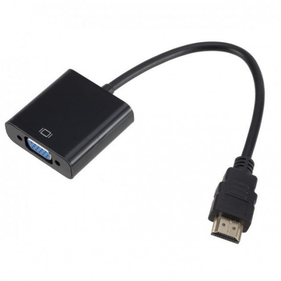 Adapter cable SUNROZ HDMI - VGA adapter, Black (A48366)