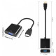 Adapter cable SUNROZ HDMI - VGA adapter, Black (A48366)
