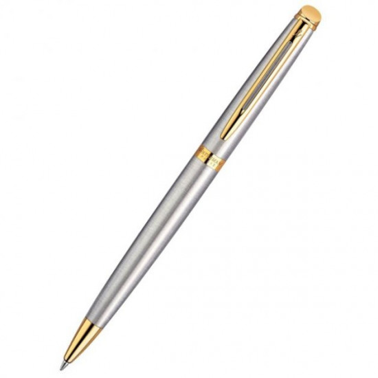 Ballpoint pen Waterman Hemisphere steel with gold plated (22 010) Ballpoint pen Waterman Hemisphere steel with gold plated (22 010)