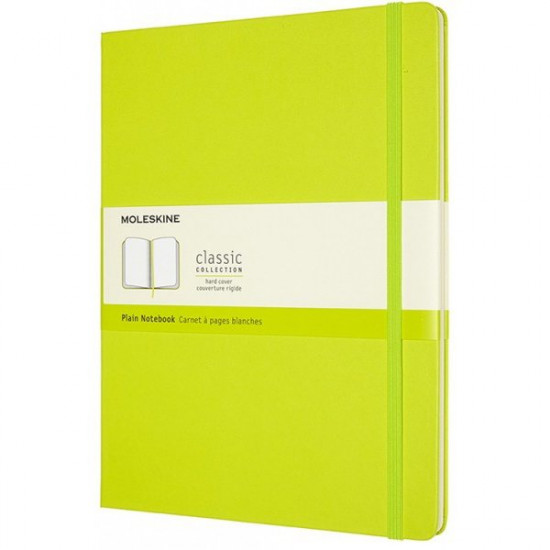 Блокнот Moleskine Classic большой нелинованный лимонный зеленый (QP092C2) Блокнот Moleskine Classic большой нелинованный лимонный зеленый (QP092C2)