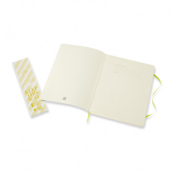 Блокнот Moleskine Classic великий м'який нелінований зелений лимонний (QP623C2) Блокнот Moleskine Classic великий м'який нелінований зелений лимонний (QP623C2)