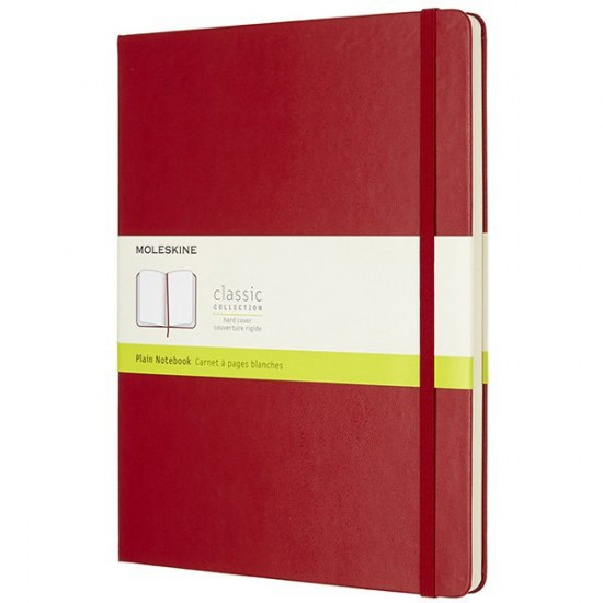  Блокнот Moleskine Classic большой нелинованный красный (QP092F2)