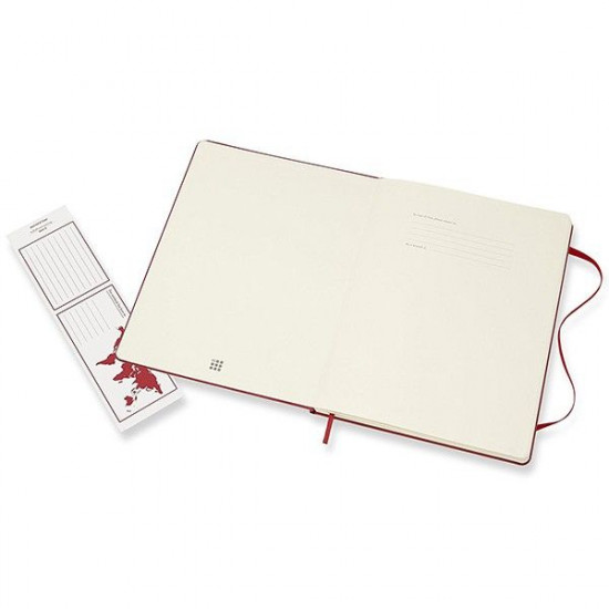  Блокнот Moleskine Classic большой нелинованный красный (QP092F2)