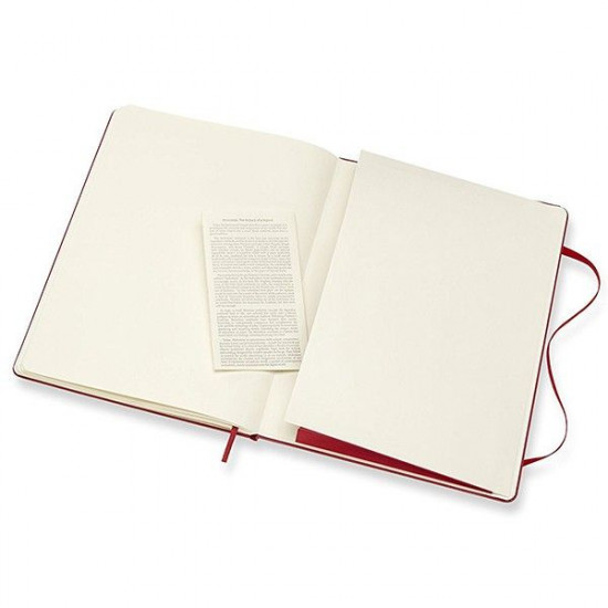  Блокнот Moleskine Classic большой нелинованный красный (QP092F2)