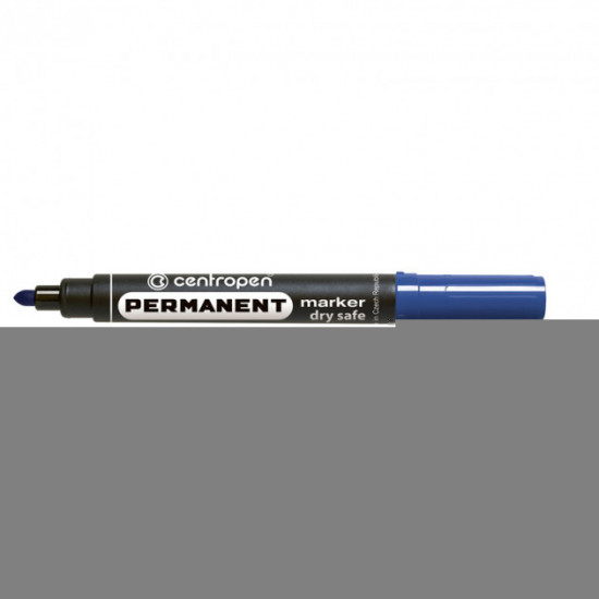 Маркер Centropen Permanent Dry Safe 2,5 мм круглый Синий (01865) Маркер Centropen Permanent Dry Safe 2,5 мм круглый Синий (01865)
