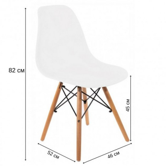 Chair Bonro B-173 FULL KD white Chair Bonro B-173 FULL KD white