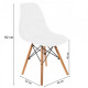 Chair Bonro B-173 FULL KD white Chair Bonro B-173 FULL KD white