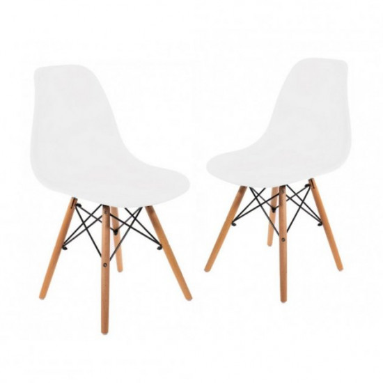 Chair Bonro B-173 FULL KD white (2 pcs) Chair Bonro B-173 FULL KD white (2 pcs)