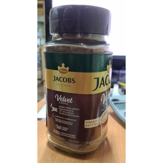 Розчинна кава Jacobs Velvet 200 грам у скляній банці | Чехія Розчинна кава Jacobs Velvet 200 грам у скляній банці | Чехія