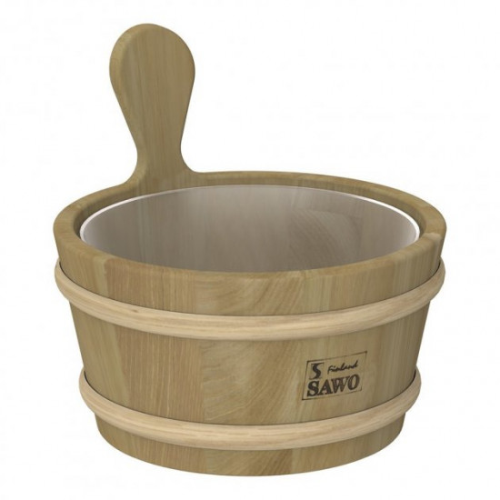 SAWO sauna bowl with plastic insert 4L 340-D cedar