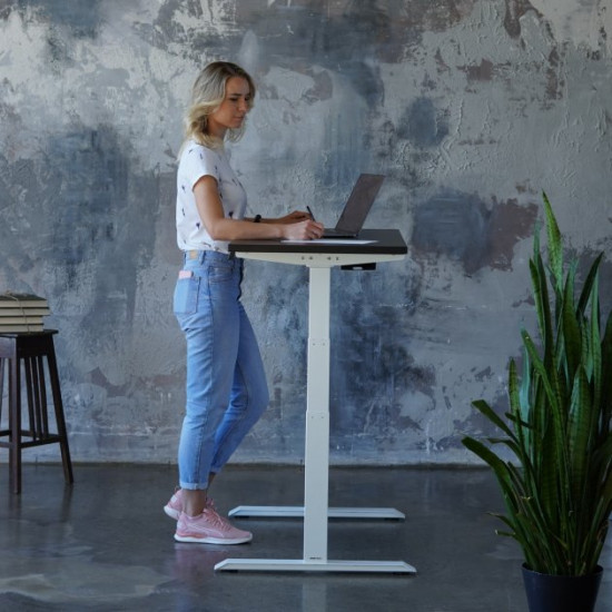 Стол с регулировкой высоты SMART STIL 2W-DSPB14070 140x70 бело-чёрный Стол с регулировкой высоты SMART STIL 2W-DSPB14070 140x70 бело-чёрный