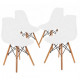 Chair Bonro B-173 FULL KD white (4 pcs) Chair Bonro B-173 FULL KD white (4 pcs)