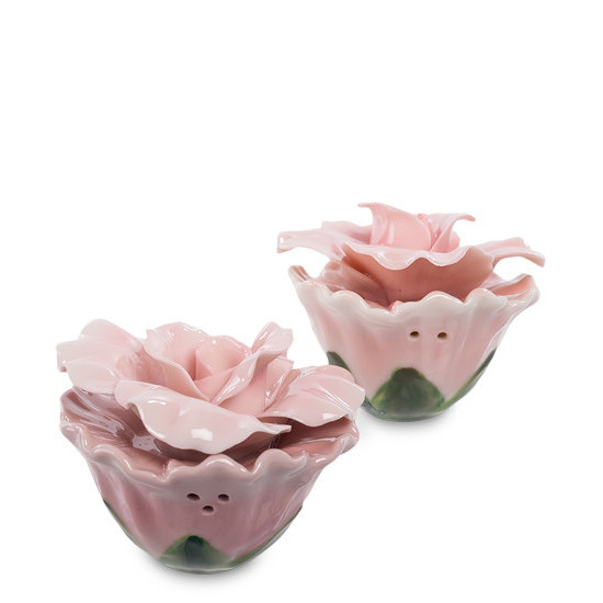 Ceramic spice set Hibiscus 13*6*5 cm. BST 6001415 Ceramic spice set Hibiscus 13*6*5 cm. BST 6001415