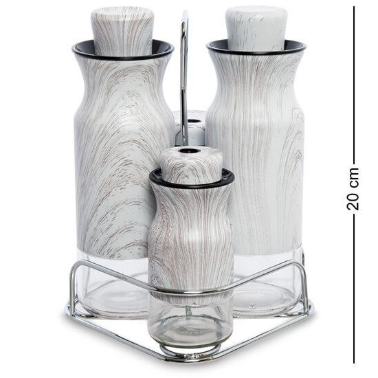 Spice set with metal stand 20 cm. BST 600985 Spice set with metal stand 20 cm. BST 600985