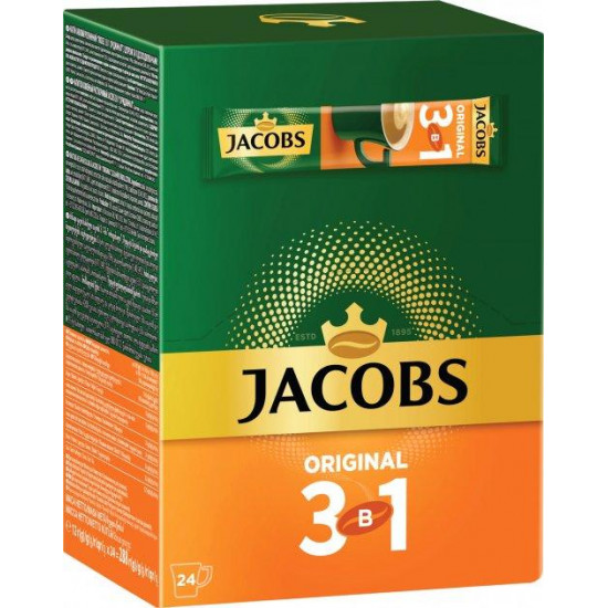 Кавовий напій Jacobs 3 in 1 Original 24 x 12 г Кавовий напій Jacobs 3 in 1 Original 24 x 12 г