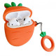Силіконовий футляр Smile Fruits series для навушників AirPods + кільце Carrot Силіконовий футляр Smile Fruits series для навушників AirPods + кільце Carrot