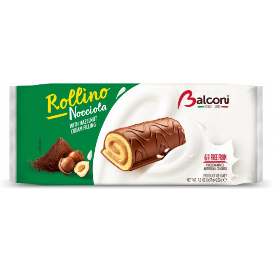 Міні рулети Balconi з горіхом 222 г (8001585001309) Міні рулети Balconi з горіхом 222 г (8001585001309)