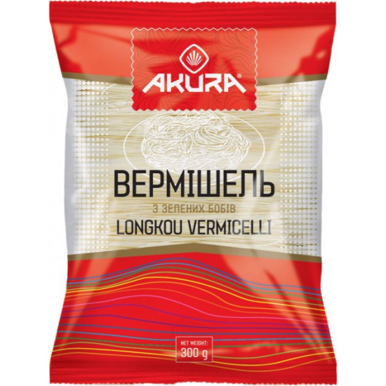 Вермишель Akura с зеленых бобов 300 г (4820178461818) Вермишель Akura с зеленых бобов 300 г (4820178461818)