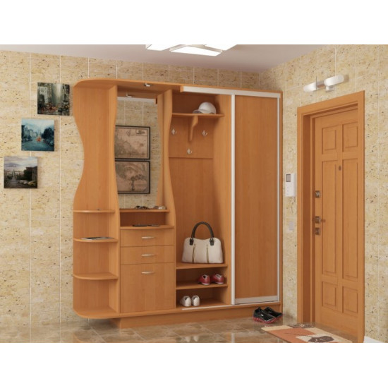  Прихожая купе Гратис Престиж 157х210х45 см Ольха