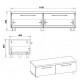 TV stand-2 MG-2 Companit Wenge combi TV stand-2 MG-2 Companit Wenge combi