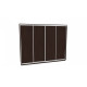 Sliding wardrobe HOUSE VN386 Wenge chipboard 380x60x220 Sliding wardrobe HOUSE VN386 Wenge chipboard 380x60x220