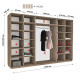 Sliding wardrobe HOUSE N3326 Wenge chipboard 320x60x240 Sliding wardrobe HOUSE N3326 Wenge chipboard 320x60x240