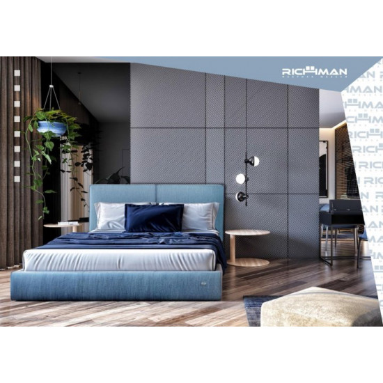 Кровать Delhi Standart 140 х 200 см Мисти Dark Grey Темно-серая Кровать Delhi Standart 140 х 200 см Мисти Dark Grey Темно-серая