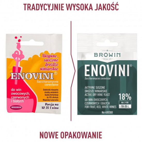 Browin Enovini дрожжи винные сухие, 7г Browin Enovini дрожжи винные сухие, 7г
