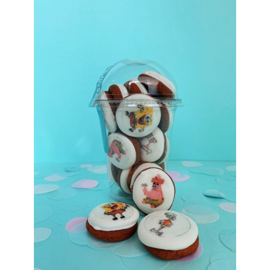 Імбирний пряник Sweets&joys Склянка Губка Боб 190г Імбирний пряник Sweets&joys Склянка Губка Боб 190г