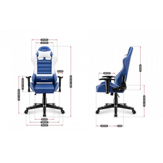 Крісло геймерське комп'ютерне Підліткове HUZARO RANGER 6.0 Blue