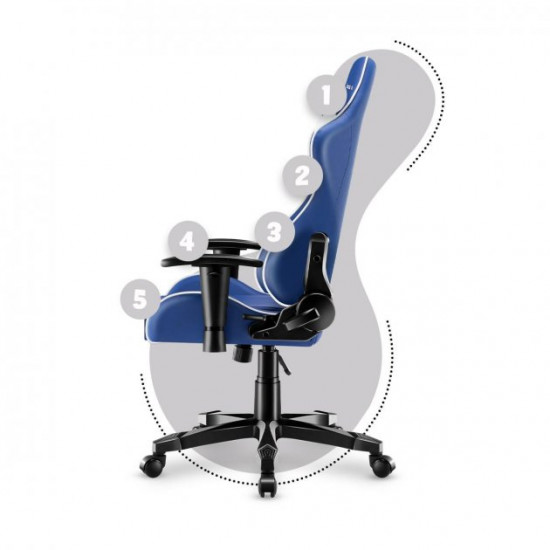 Крісло геймерське комп'ютерне Підліткове HUZARO RANGER 6.0 Blue