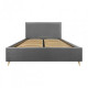 Кровать Andrea Standart Wood На ножках 140 x 200 см Simple Серая Кровать Andrea Standart Wood На ножках 140 x 200 см Simple Серая