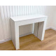 Transformable folding console table Verona white 2450x900 chipboard Transformable folding console table Verona white 2450x900 chipboard