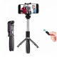 Селфі палиця штатив тринога для телефону Bluetooth з пультом Selfie Stick L01 Чорний Селфі палиця штатив тринога для телефону Bluetooth з пультом Selfie Stick L01 Чорний