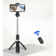 Селфі палиця штатив тринога для телефону Bluetooth з пультом Selfie Stick L01 Чорний Селфі палиця штатив тринога для телефону Bluetooth з пультом Selfie Stick L01 Чорний
