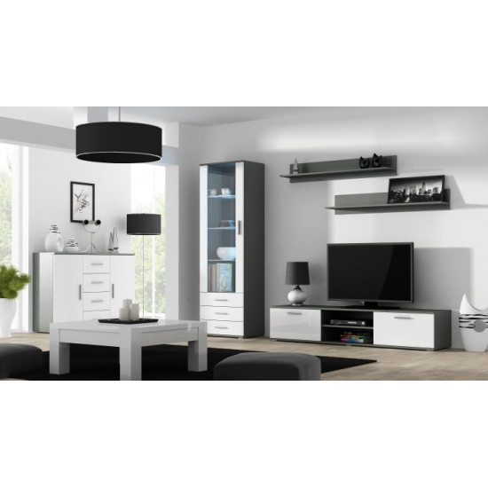Living room CAMA SOHO 2 Gray matt/White gloss Living room CAMA SOHO 2 Gray matt/White gloss